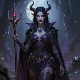 a evil female half - orc sorceress, art by karol bak and mark brooks and artgerm, centered, trending on artstation