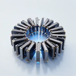 a supercluster of gpus forming a power helix core