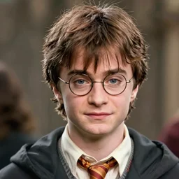 a close up portrait of harry potter, art station, highly detailed, concept art, wide angle