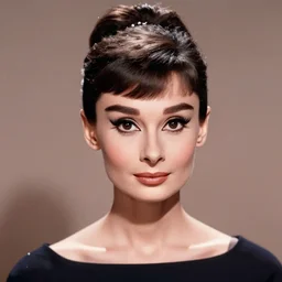 a portrait of audrey hepburn, by paul gustav fischer