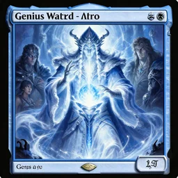 genius wizard invents a spell, blue and white, fantasy art, magic the gathering art, inspired by karl kopinski and raymond swanland