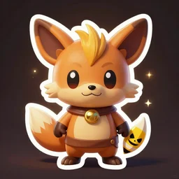 cute miss mascot onix onix onix super hero sticker art, cronobreaker, beeple game icon