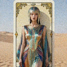 giesha demon, innovative avant - garde art, deco fashion, asian women, highly detailed, photorealistic portrait by android jones, serene desert setting, crisp quality and light reflections, octane render, tarot card with ornate border frame, transcendent, vibrant color, clean linework, finely detailed, 4 k, trending on artstation, photorealistic, volumetric lighting, octane render