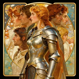 side profile portrait by christophe vacher and krenz cushart and artem demura and alphonse mucha and tony sandoval, of imogen poots as paladin, 5 4 k rtx hdr volume light concept studio matte painting digital illustration fanart artstation by rob rey, artgerm, thomas blackshear, magali villeneuve, jeremy lipkin, eve ventrue, law