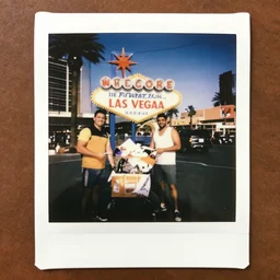 found polaroid photo of trash humpers in las vegas
