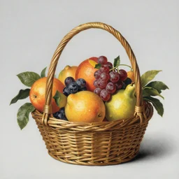 fruit basket, fruit, giuseppe arcimboldo