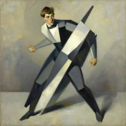 jay bauman painting by jc leyendecker!! phil hale!, angular, brush strokes, painterly, vintage, crisp