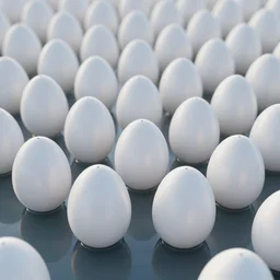 highly detailed 3 d render a beautiful lot of white egg shaped buildings are fused together in the calm water, magnesium, beautiful lighting, no trees ， hyper detailed, 8 k, unreal engine, hdr, dof human perspective ， by kazuyo sejima