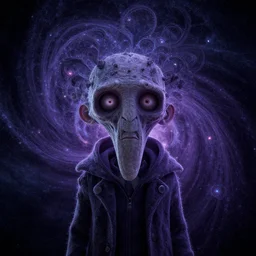 cosmic lovecraft giger fractal random antihero portrait, pixar style, by tristan eaton stanley artgerm and tom bagshaw.