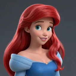 portrait of disney princess ariel female, hyper detailed, digital art, cinematic lighting, studio quality, smooth render, unreal engine 5, octane rendered, art style by klimt and nixeu and ian sprigger and wlop and krenz cushart