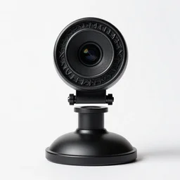 gothic webcam, professional product shot, isolated on a pure white background, centered, entire object in frame, sharp focus, soft studio lighting