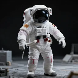 ugliest astronaut with pair of scissors