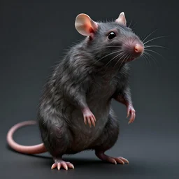 a highly detailed photographic render of a humanoid rat creature, rat man, horror sci-fi, horro science fiction, biology, horror, beautifully lit, ray traced, octane 3D render, octane render, unreal engine