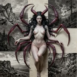 you're always coming to my dreams like a beautiful succubus detailed and highly reliefed analogue mixed media collage with canvas texture in style of conteporary art, punk art, photorealistic, expressionism, masterpiece, perfect composition, spectacular quality, intricate oil details