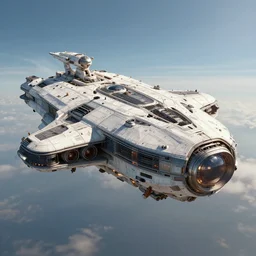 big spaceship by Ian hubert style, CGI, Render, photorealistic, ultra detail, Unreal engine 5