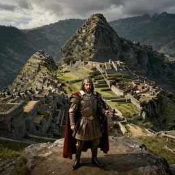 spanish conquer Francisco Pizarro conqueror of the Incas ,wide view,high detailed,full perfect, high detail, by Craig Mullins, Peter Mohrbacher,unreal engine, octane rendered, 8K, dark beauty, trending on artstation