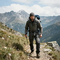 metin 2 warrior hiking in the mountains