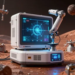 photo of life support system device monitoring system mars station design device robotics, advanced cybernetics, smart ai industrial design trending on artstation, unreal engine, 3 d exploration industrial lightning, 3 d, design cryengine
