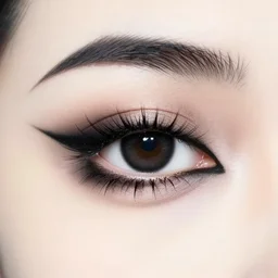 aesthetic eyes, only eye, heavy goth makeup, punk, alluring, very bold black lines, traditional art nouveau border, large graffiti on a wall