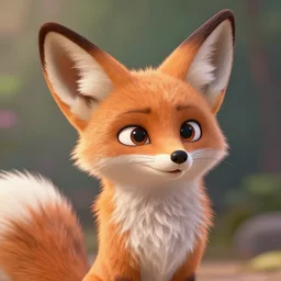 fennec fox character, dreamworks animation style, zootopia, highly detailed render, fur