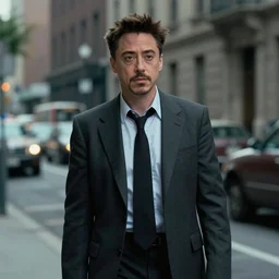 film still of Robert Downey Jr as Cobb in Inception, 4k