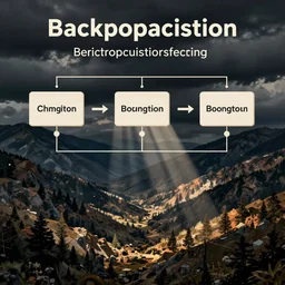 a diagram explaining backpropagation
