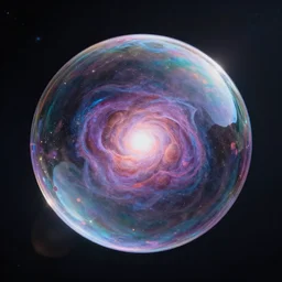 a bubble with the entire universe inside of it