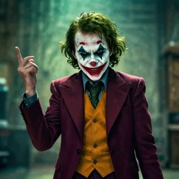 stunning awe inspiring goku as the joker, movie still 8 k hdr atmospheric lighting