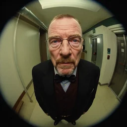 Walter White fisheye cam view, Matrix style