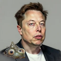 cell shaded por! dream elon musk as mollusk, slime, drool, portrait, intricate, elegant, highly detailed, digital painting, artstation, concept art, wallpaper, smooth, sharp focus, illustration, art by h. r. giger and artgerm and greg rutkowski and alphonse mucha
