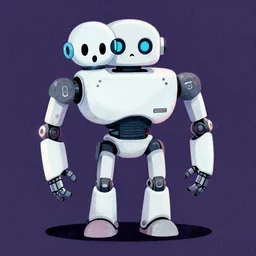 illustration of a 🤖👻, by mandy jurgens