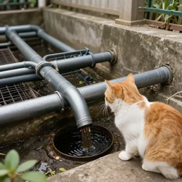 how to route your cat to the most profitable endpoint in the sewage system. conspiracy theories about how long, how far, how many cats you had to flush in order to guarantee a golden moment where the cat