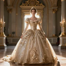 a princess entering her palace