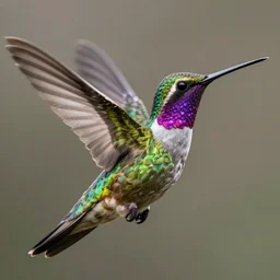 a highly detailed beautiful portrait of a hummingbird monster, by gregory manchess, james gurney, james jean