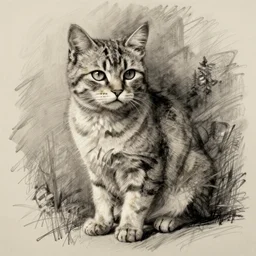 vrubel sketch cat