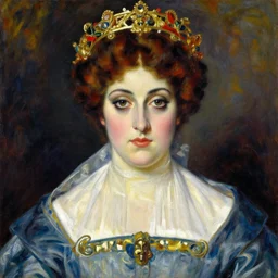 portrait of a Queen by Philip de László, 1922, high quality, highly detailed, vivid, oil panting
