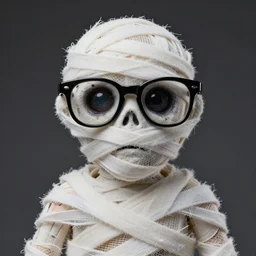 8 5 mm f 1. 8 photograph of a zombie mummy wearing hipster glasses, highly detailed, by erwin olaf and anton corbijn, smooth, sharp foccus, commercial photography, fashion shoot