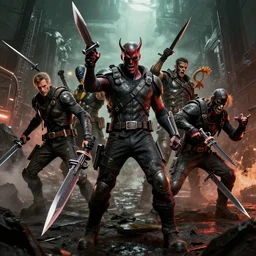 evil warzone bladed weapons razor projectiles humanoids goin stupid