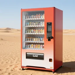 vending machine selling GAK in the desert