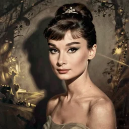 audrey hepburn art by botticelli