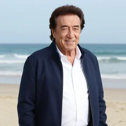Goth Danny Devito beach photoshoot