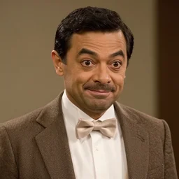 Live Action Still of Jerma985 in a Mr. Bean film, real life, hyperrealistic, ultra realistic, realistic, highly detailed, epic, HD quality, 8k resolution, body and headshot, film still