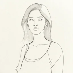 one continuous line art of a female