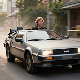a movie where the main protagonist is a delorean with a gun on the run