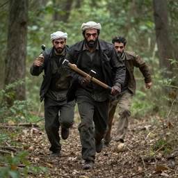 actual cannibal shia lebuff chases after you through the woods with an ax