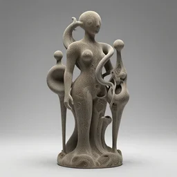 intricately detailed abstract sculpture by Sarah Tse, zdzisław beksiński and h.r. giger, 3d render, octane render, unknown, unknown year, unknown title, unknown colaboration