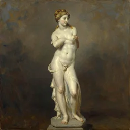 classic oil painting, afrodita, full body, beautiful, in style of thomas ruff