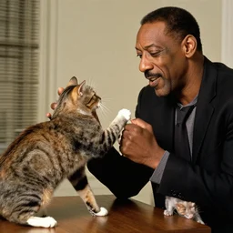bill cosby fighting cats