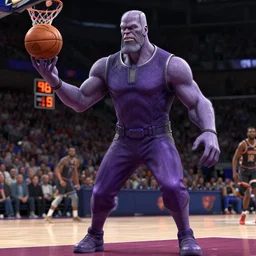 thanos playing basketball