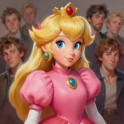 princess peach as realistic blond pretty human character art portrait, matte fantasy painting, deviantart artstation, by jason felix by steve argyle by tyler jacobson by peter mohrbacher, cinema c 9. 0